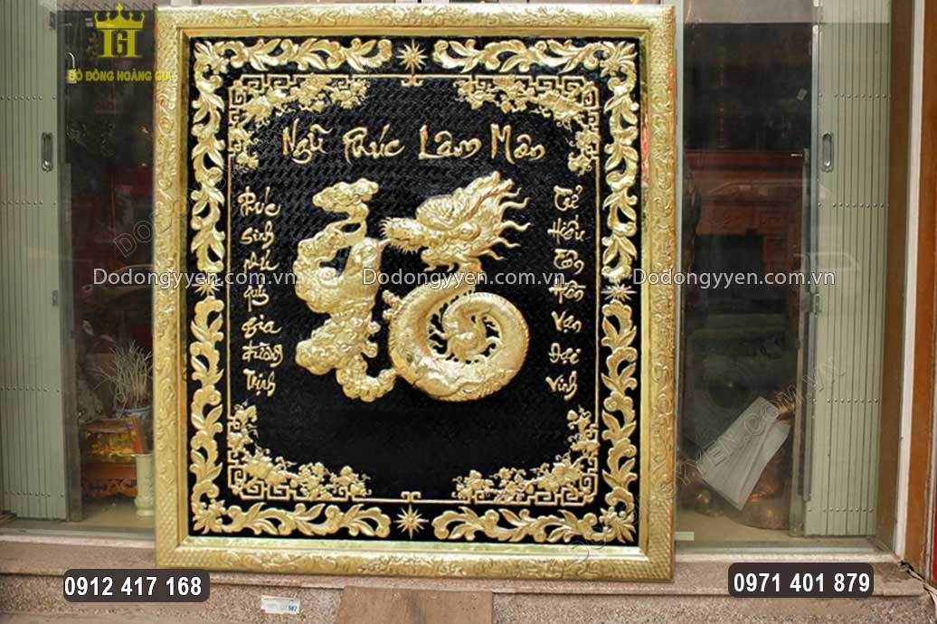 Khung tranh liền đồng v&agrave;ng v&ocirc; c&ugrave;ng chắc chắn